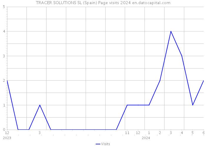 TRACER SOLUTIONS SL (Spain) Page visits 2024 