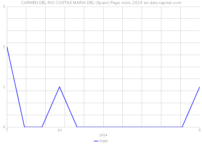 CARMEN DEL RIO COSTAS MARIA DEL (Spain) Page visits 2024 