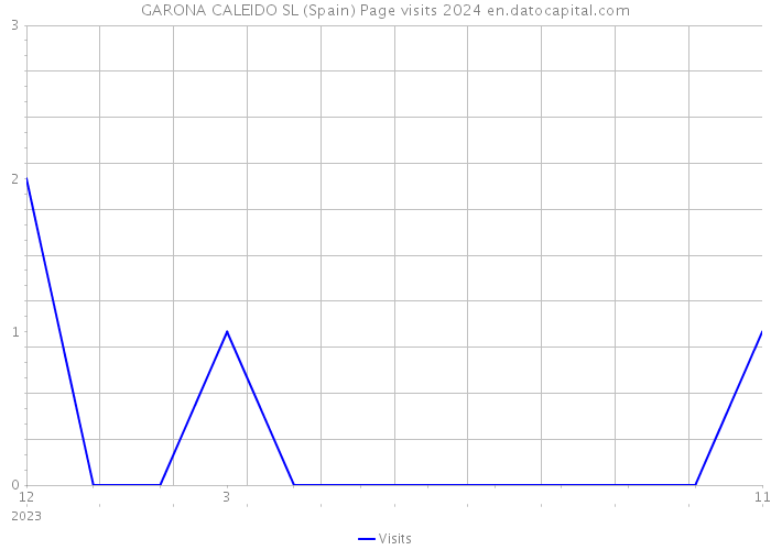 GARONA CALEIDO SL (Spain) Page visits 2024 