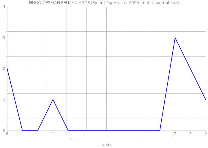 HUGO GERMAN FELMAN ARCE (Spain) Page visits 2024 