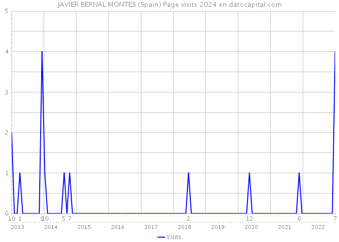 JAVIER BERNAL MONTES (Spain) Page visits 2024 