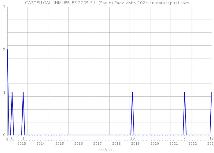 CASTELLGALI INMUEBLES 2005 S.L. (Spain) Page visits 2024 