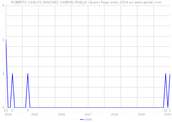 ROBERTO CARLOS SANCHEZ-GABRIEL PINILLA (Spain) Page visits 2024 