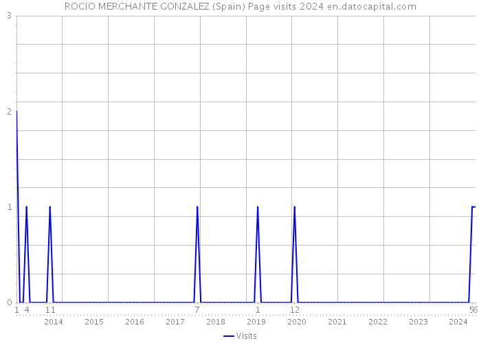 ROCIO MERCHANTE GONZALEZ (Spain) Page visits 2024 