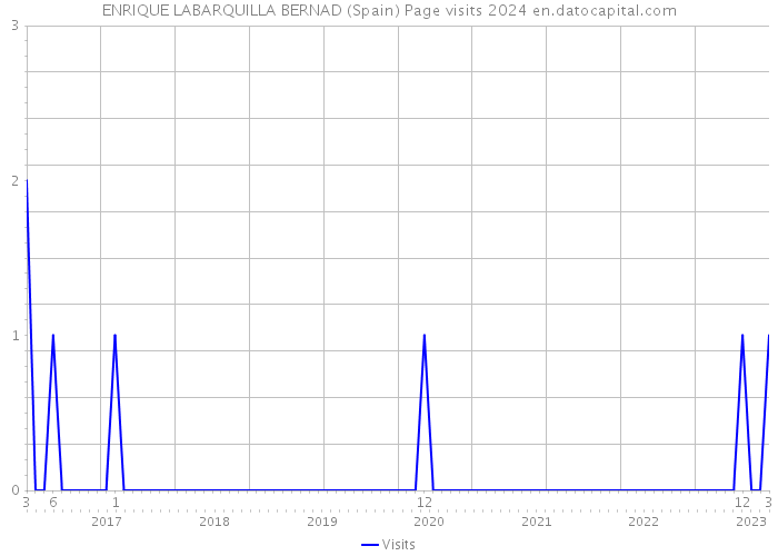 ENRIQUE LABARQUILLA BERNAD (Spain) Page visits 2024 