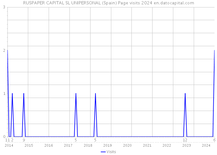RUSPAPER CAPITAL SL UNIPERSONAL (Spain) Page visits 2024 
