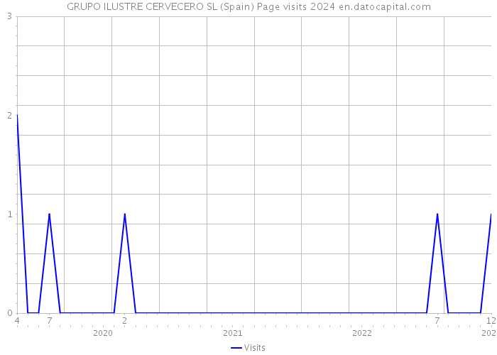 GRUPO ILUSTRE CERVECERO SL (Spain) Page visits 2024 