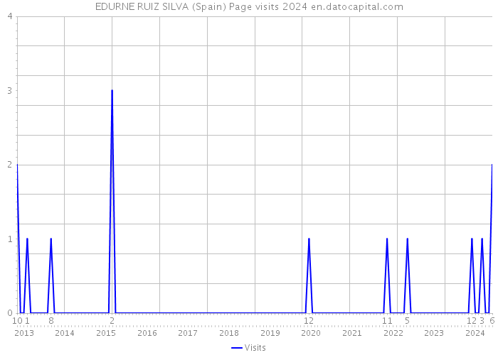 EDURNE RUIZ SILVA (Spain) Page visits 2024 