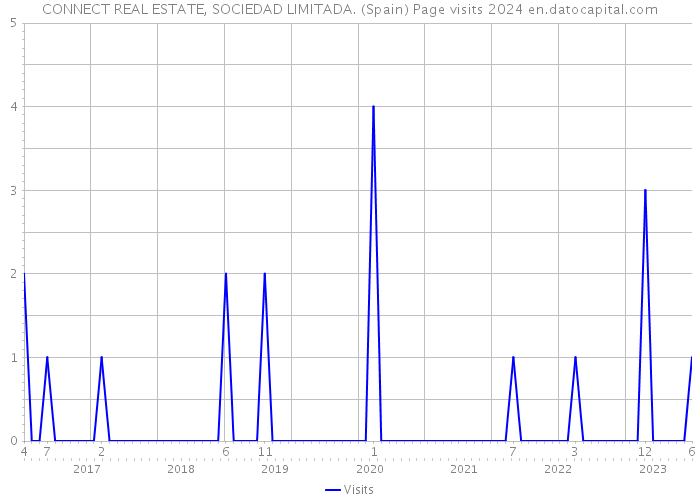 CONNECT REAL ESTATE, SOCIEDAD LIMITADA. (Spain) Page visits 2024 