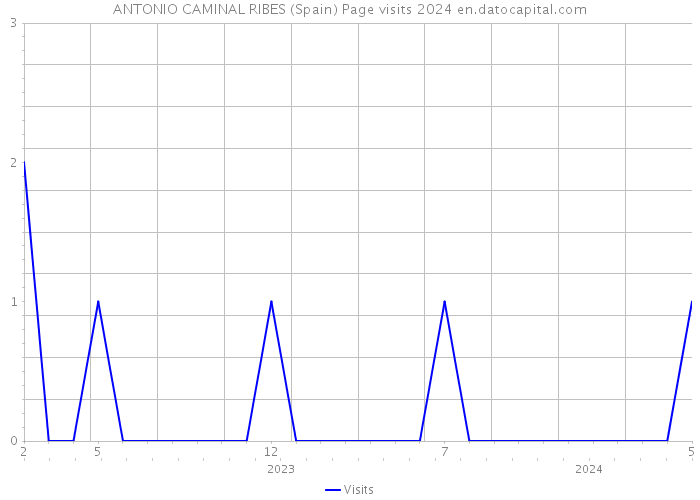 ANTONIO CAMINAL RIBES (Spain) Page visits 2024 