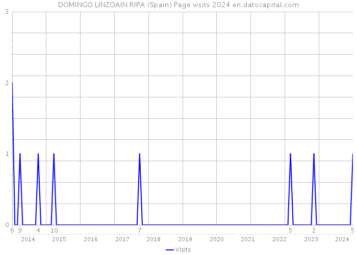 DOMINGO LINZOAIN RIPA (Spain) Page visits 2024 