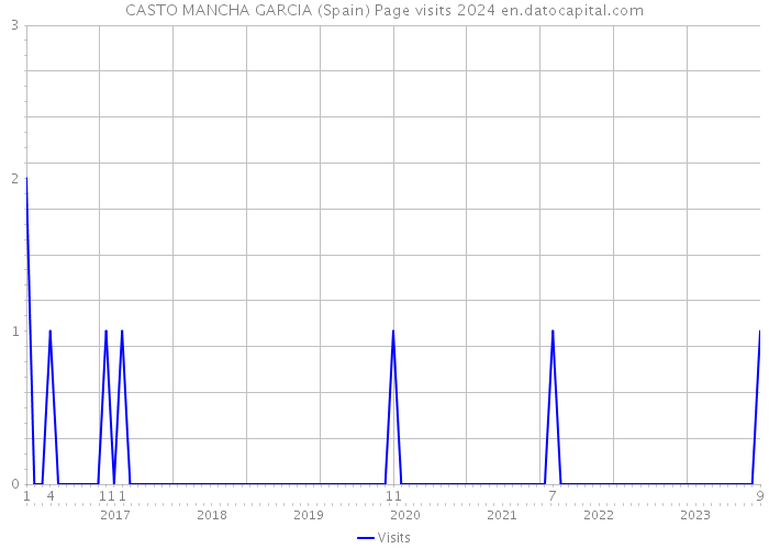 CASTO MANCHA GARCIA (Spain) Page visits 2024 