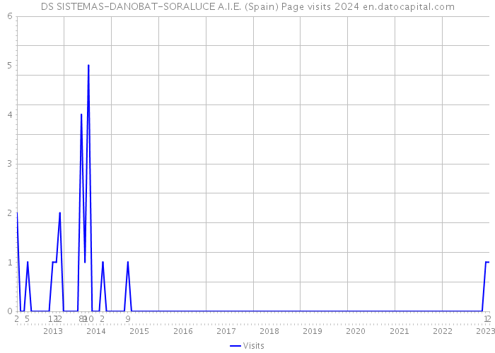 DS SISTEMAS-DANOBAT-SORALUCE A.I.E. (Spain) Page visits 2024 