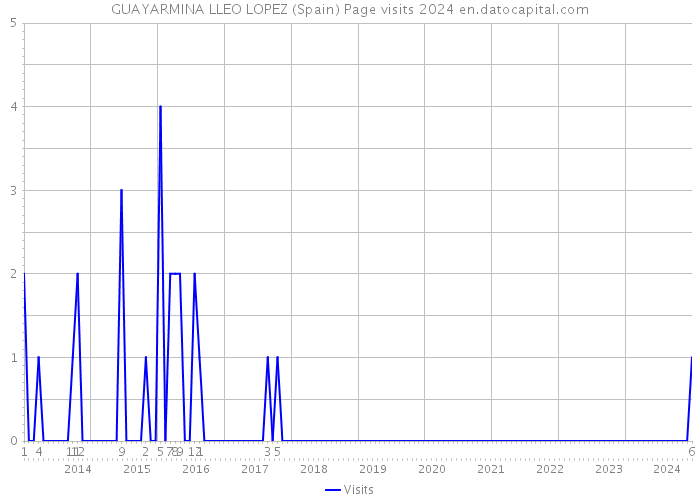 GUAYARMINA LLEO LOPEZ (Spain) Page visits 2024 