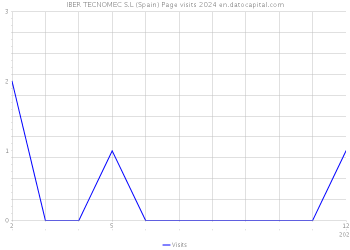 IBER TECNOMEC S.L (Spain) Page visits 2024 