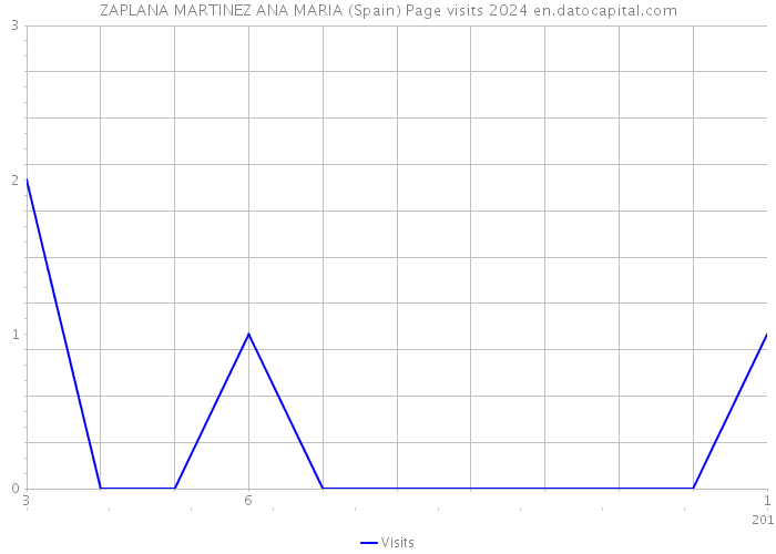 ZAPLANA MARTINEZ ANA MARIA (Spain) Page visits 2024 