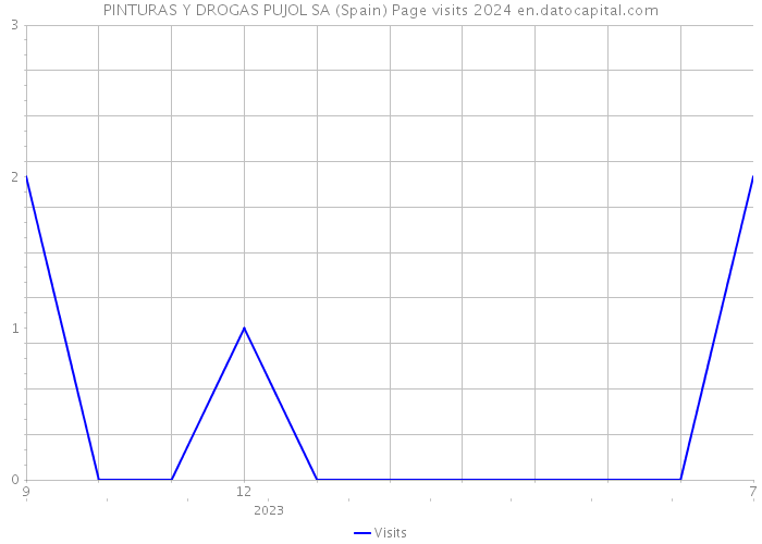PINTURAS Y DROGAS PUJOL SA (Spain) Page visits 2024 