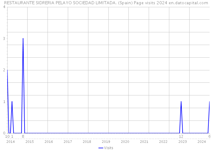 RESTAURANTE SIDRERIA PELAYO SOCIEDAD LIMITADA. (Spain) Page visits 2024 