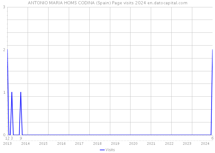 ANTONIO MARIA HOMS CODINA (Spain) Page visits 2024 