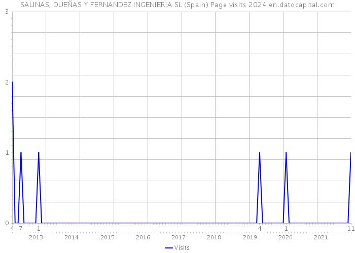 SALINAS, DUEÑAS Y FERNANDEZ INGENIERIA SL (Spain) Page visits 2024 