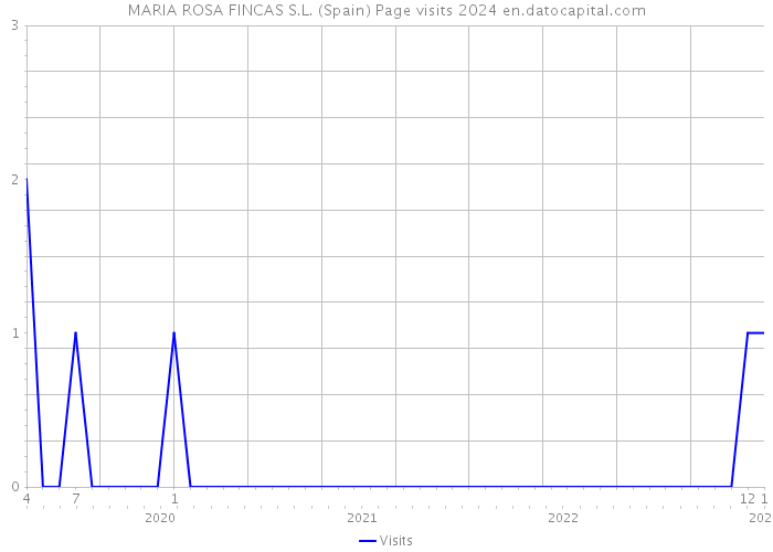 MARIA ROSA FINCAS S.L. (Spain) Page visits 2024 