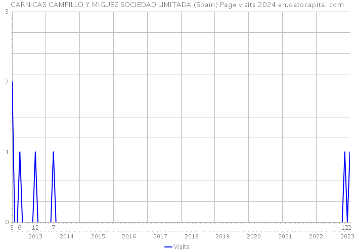 CARNICAS CAMPILLO Y MIGUEZ SOCIEDAD LIMITADA (Spain) Page visits 2024 
