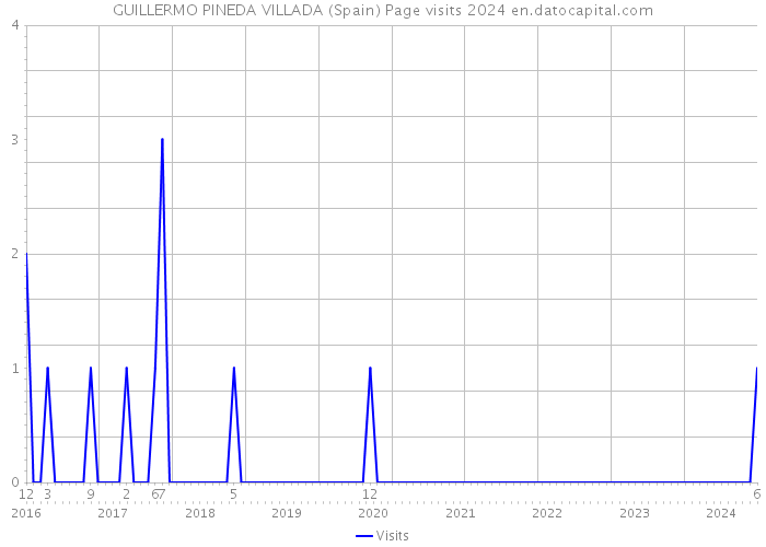 GUILLERMO PINEDA VILLADA (Spain) Page visits 2024 