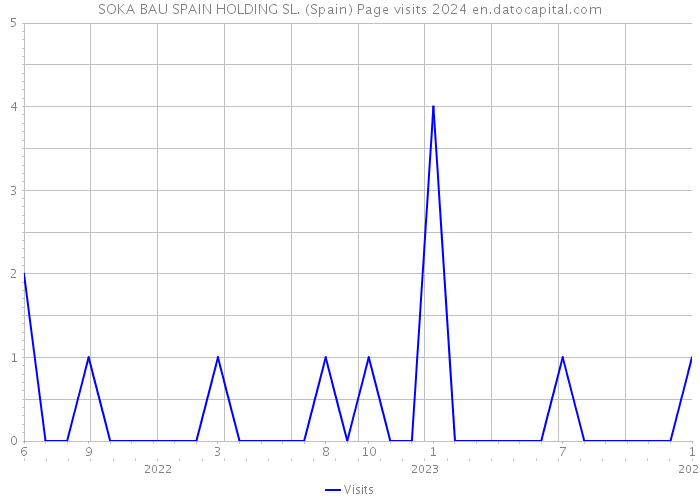 SOKA BAU SPAIN HOLDING SL. (Spain) Page visits 2024 