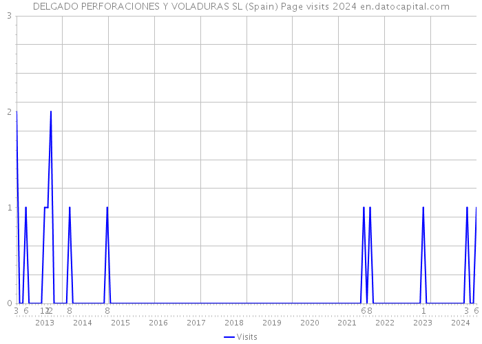 DELGADO PERFORACIONES Y VOLADURAS SL (Spain) Page visits 2024 