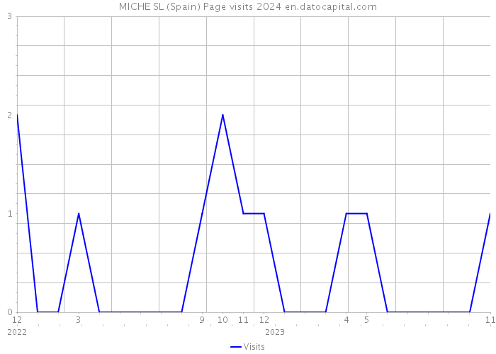 MICHE SL (Spain) Page visits 2024 