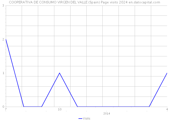 COOPERATIVA DE CONSUMO VIRGEN DEL VALLE (Spain) Page visits 2024 
