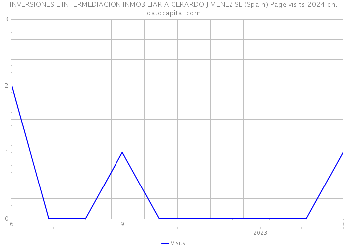 INVERSIONES E INTERMEDIACION INMOBILIARIA GERARDO JIMENEZ SL (Spain) Page visits 2024 