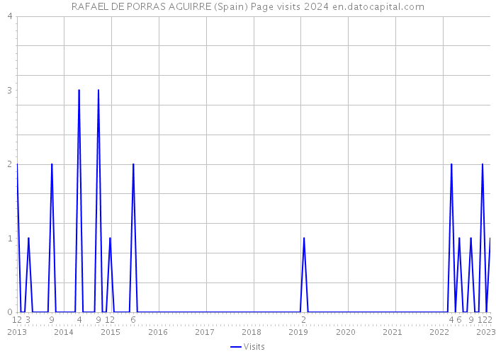 RAFAEL DE PORRAS AGUIRRE (Spain) Page visits 2024 