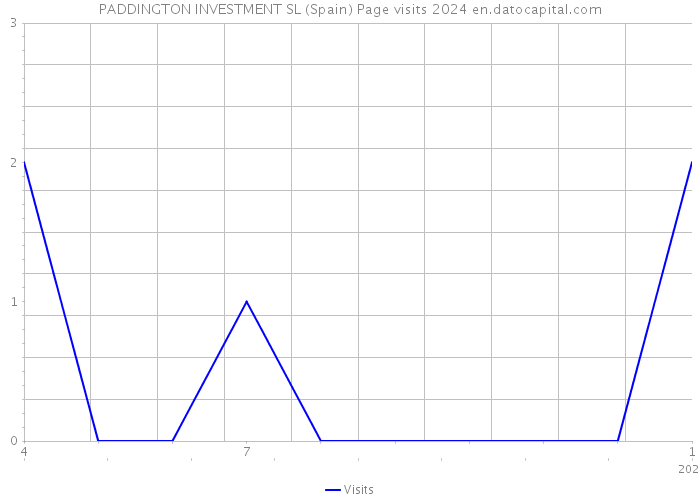 PADDINGTON INVESTMENT SL (Spain) Page visits 2024 