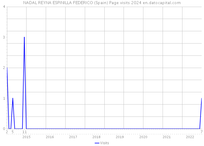 NADAL REYNA ESPINILLA FEDERICO (Spain) Page visits 2024 