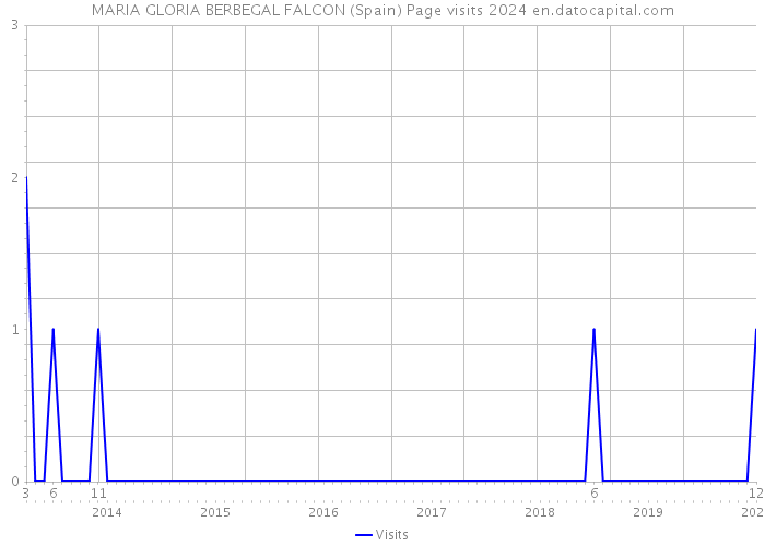 MARIA GLORIA BERBEGAL FALCON (Spain) Page visits 2024 