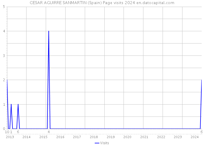CESAR AGUIRRE SANMARTIN (Spain) Page visits 2024 