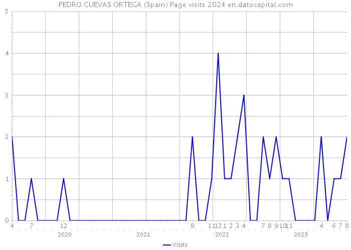 PEDRO CUEVAS ORTEGA (Spain) Page visits 2024 