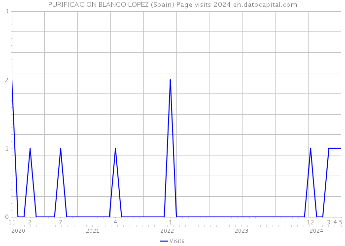 PURIFICACION BLANCO LOPEZ (Spain) Page visits 2024 