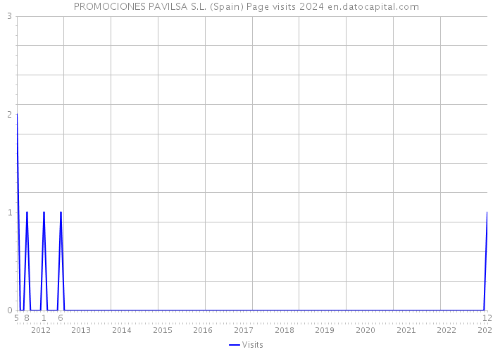 PROMOCIONES PAVILSA S.L. (Spain) Page visits 2024 