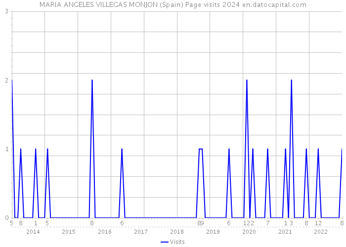 MARIA ANGELES VILLEGAS MONJON (Spain) Page visits 2024 