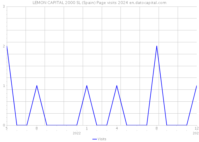 LEMON CAPITAL 2000 SL (Spain) Page visits 2024 