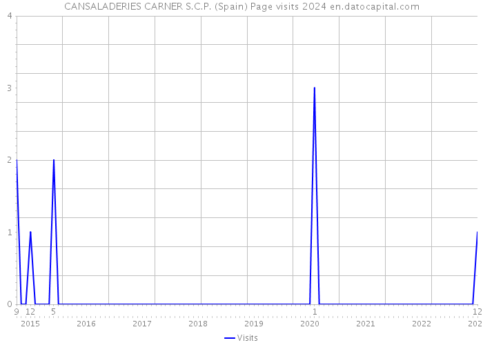 CANSALADERIES CARNER S.C.P. (Spain) Page visits 2024 