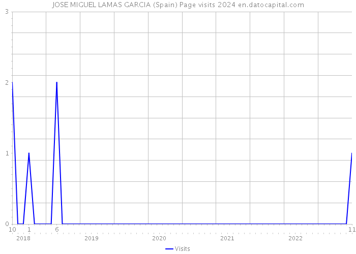 JOSE MIGUEL LAMAS GARCIA (Spain) Page visits 2024 