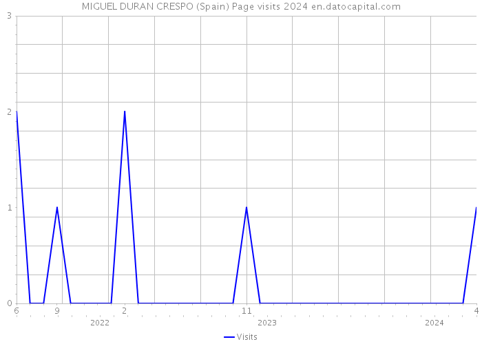 MIGUEL DURAN CRESPO (Spain) Page visits 2024 