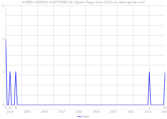 AUREN CENTRO AUDITORES SA (Spain) Page visits 2024 