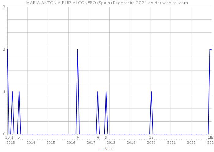 MARIA ANTONIA RUIZ ALCONERO (Spain) Page visits 2024 