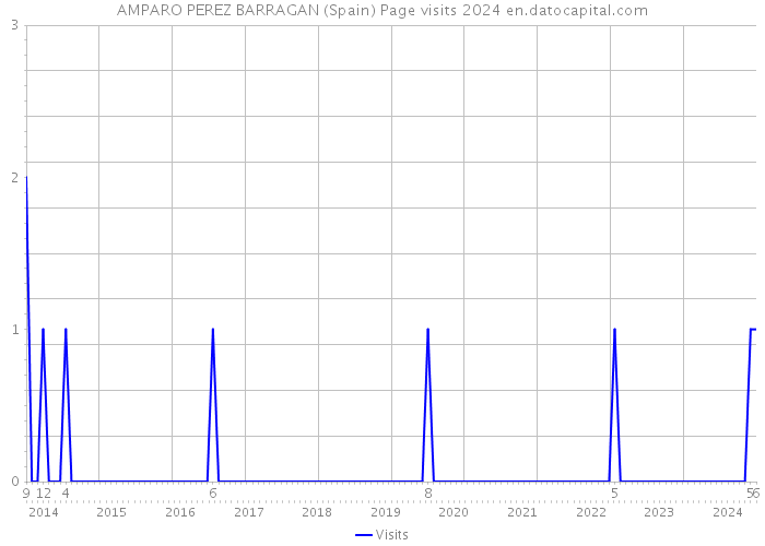 AMPARO PEREZ BARRAGAN (Spain) Page visits 2024 