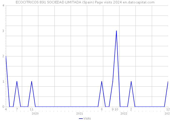 ECOCITRICOS 891 SOCIEDAD LIMITADA (Spain) Page visits 2024 