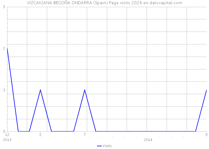 VIZCAIGANA BEGOÑA ONDARRA (Spain) Page visits 2024 